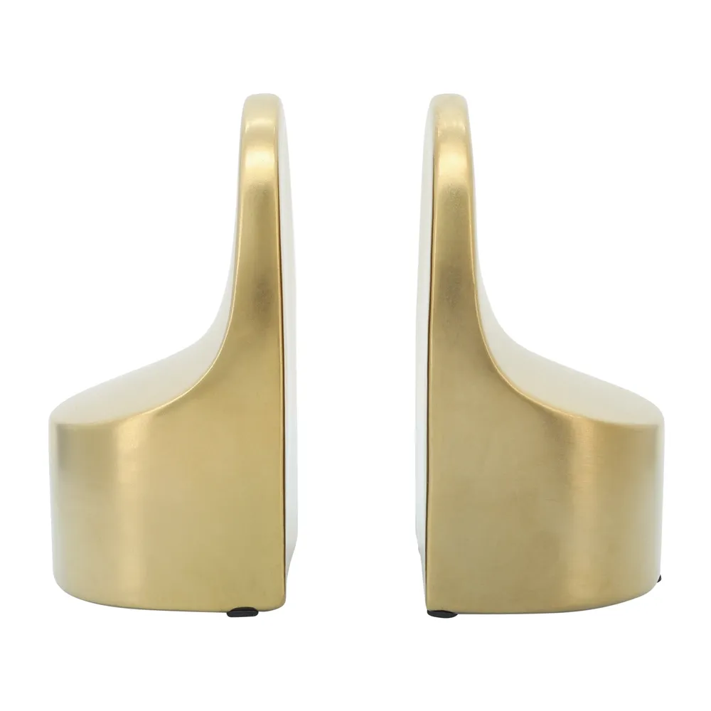 ORRBAY SET OF 2 GOLD BOOKENDS 7 (IN)
