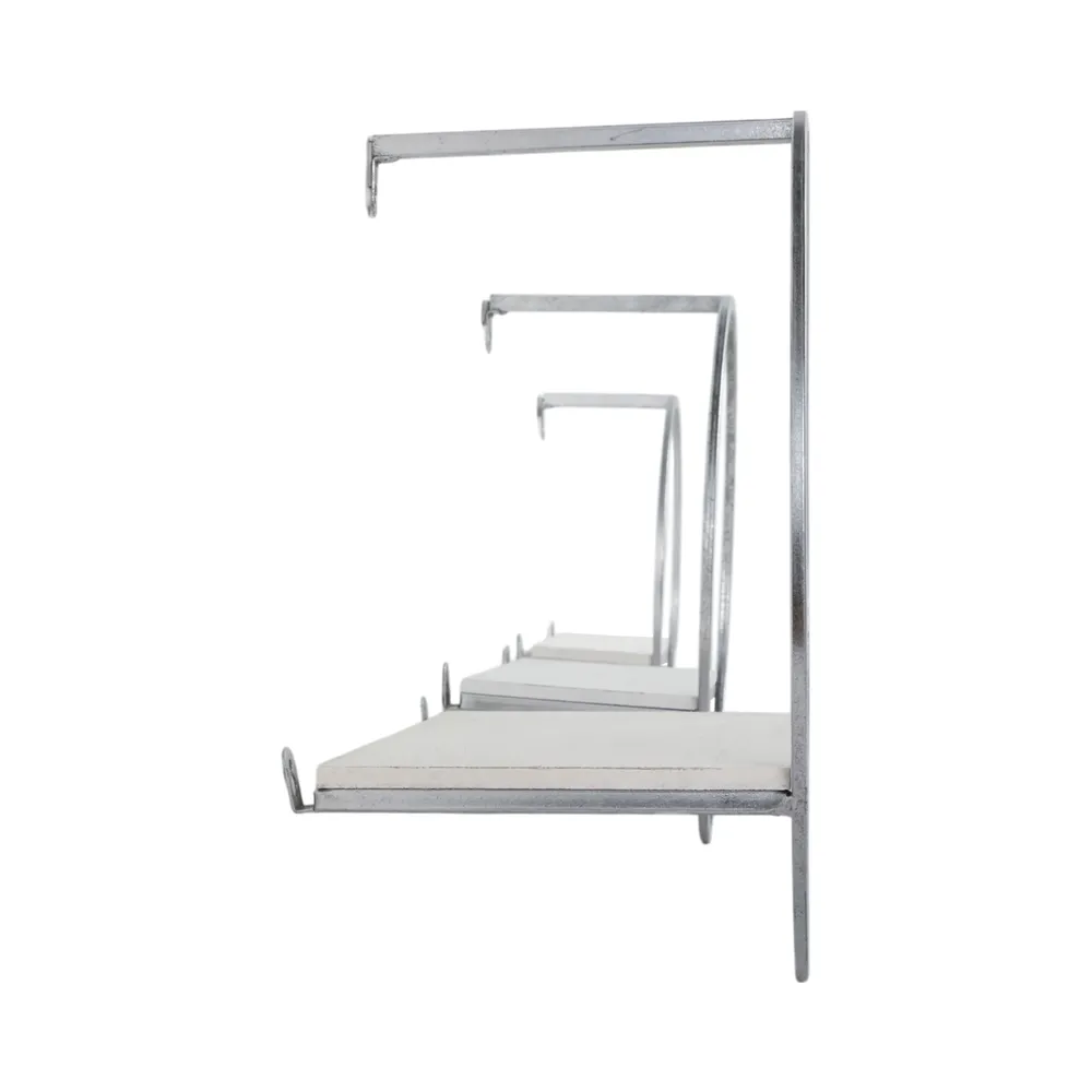 GAIGESTONE SET OF 3 SILVER WALL SHELF 8 (IN)
