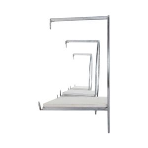 GAIGESTONE SET OF 3 SILVER WALL SHELF 8 (IN) 4