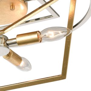 Geosphere 18'' Wide 4-Light Semi Flush Mount - Polished Nickel 2