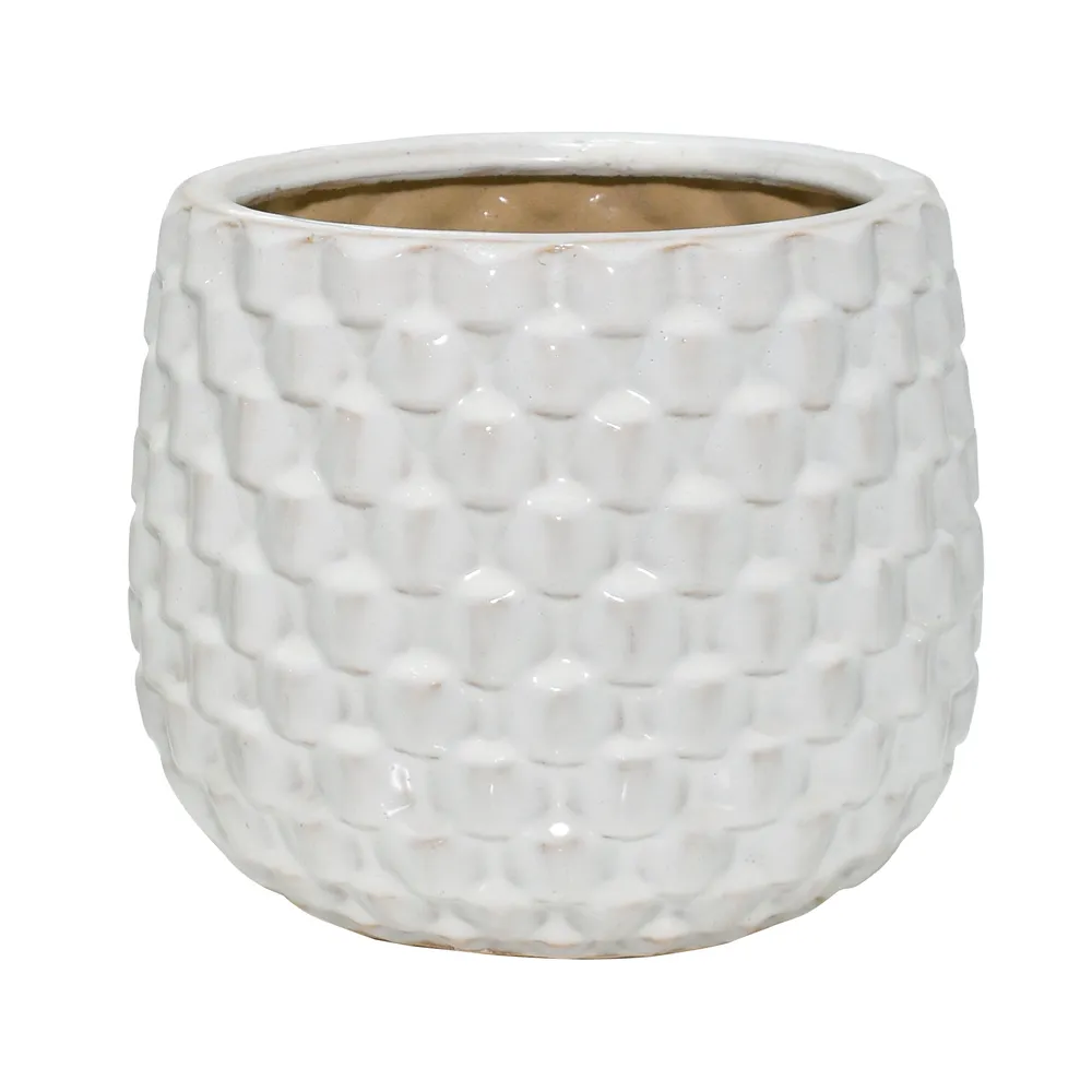 CALTONFIELD SET OF 3 WHITE PLANTER 9 (IN)