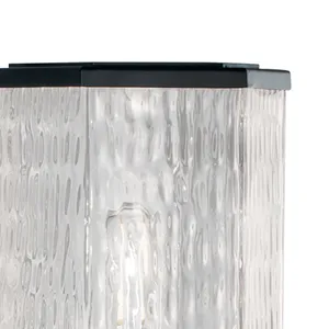 Polygon 12.63'' High 1-Light Outdoor Post Light - Matte Black 4