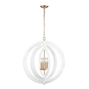 Orme 27'' Wide 4-Light Chandelier - White 1