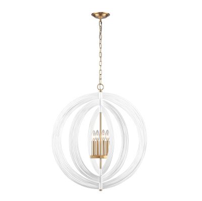Orme 27″ Wide 4-Light Chandelier - White