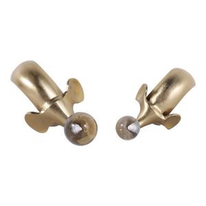 GROVERPARK SET OF 2 GOLD DECOR 9 (IN) 9