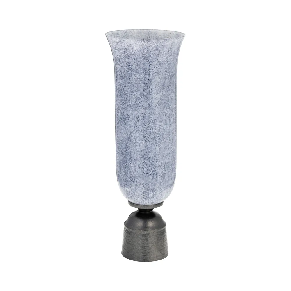 ELTONBROOK BLUE GLASS VASE 16 (IN)