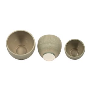 AIDENLEY SET OF 3 GREEN PLANTER 12 (IN) 7