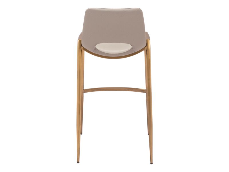 Desi Barstool Beige & Gold 5