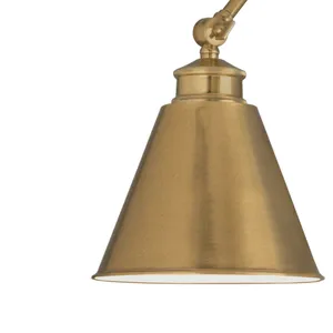 Aidan 18.5'' High 1-Light Swingarm Sconce - Aged Brass 4