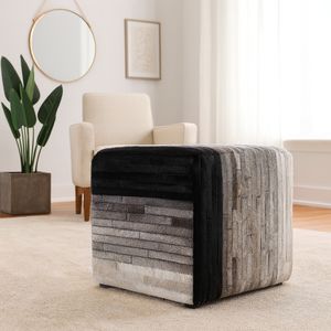 SPARROWSTONE BLACK OTTOMAN 18 (IN) 11