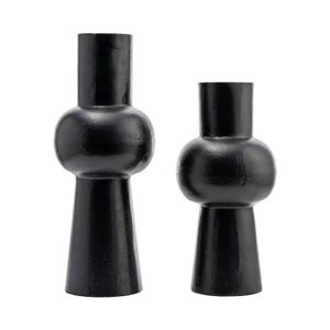 HATTONDALE BLACK VASE 12 (IN) 7