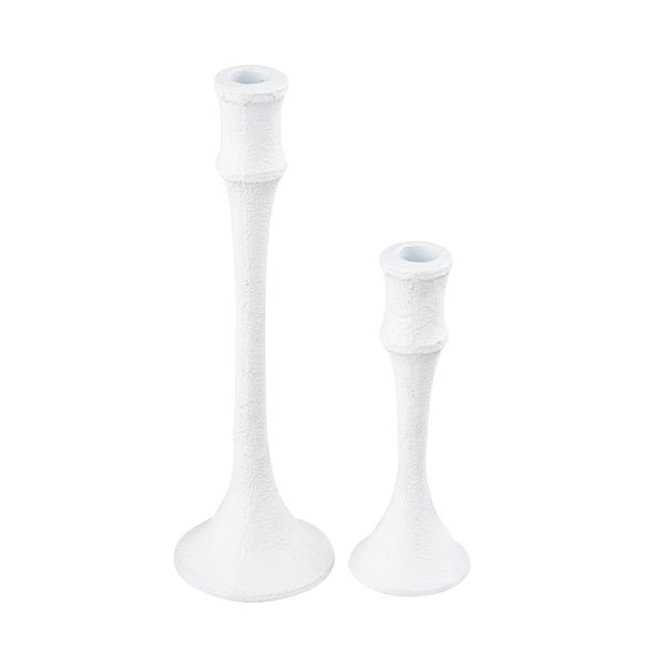 Miro Candleholder - Set of 2 Plaster White