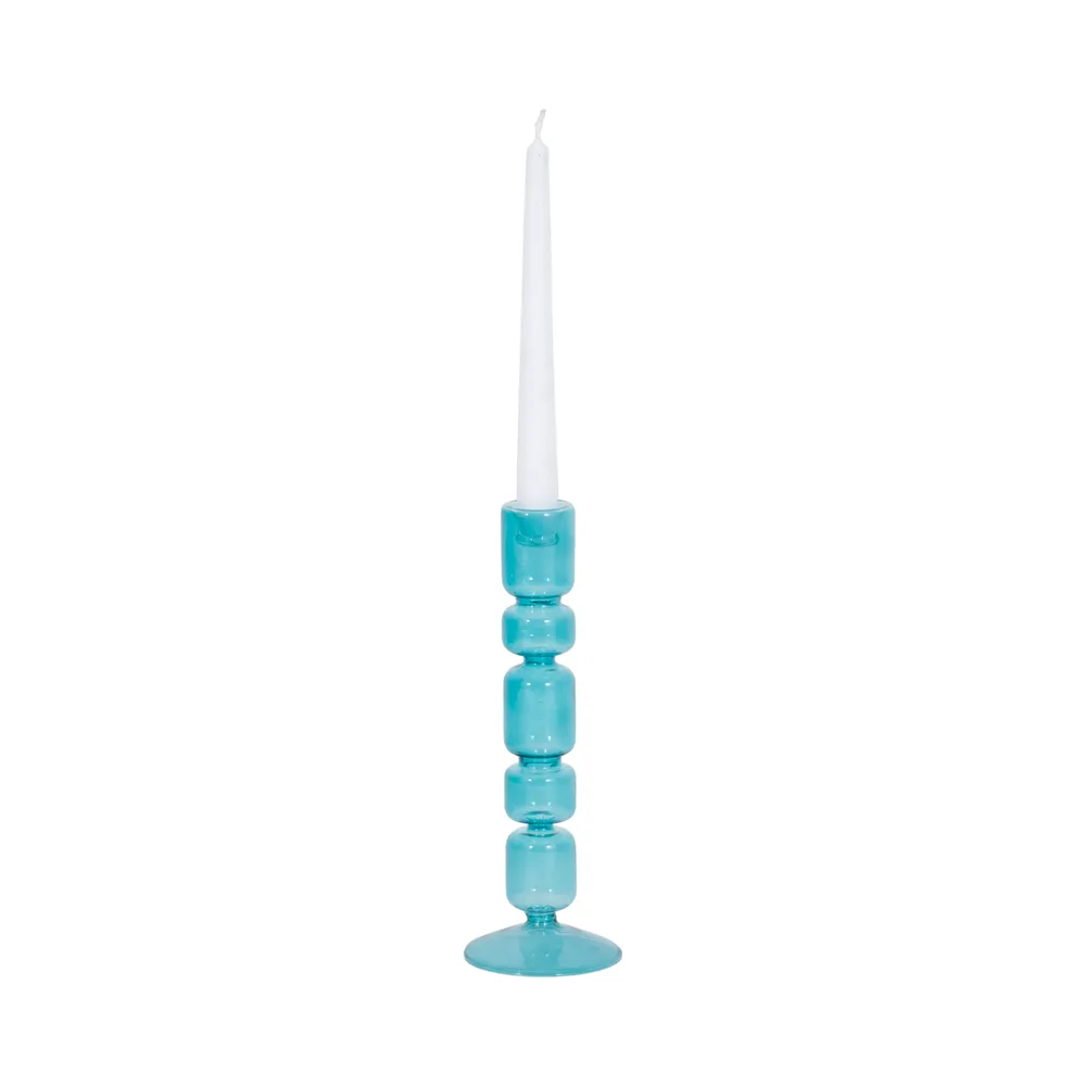 ISLE BLUE CANDLE HOLDER 10 (IN)