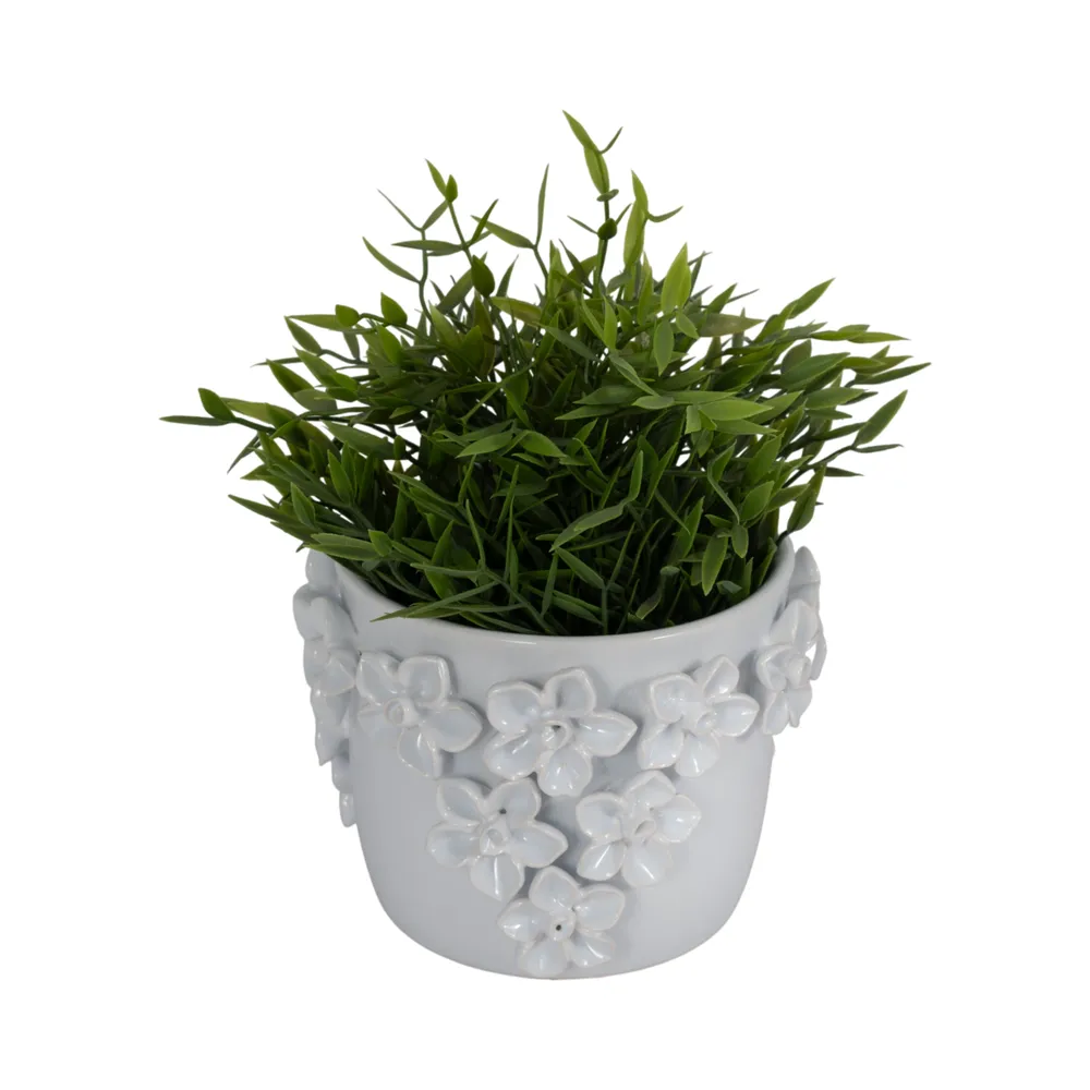 ELWINCROSS WHITE PLANTER 6 (IN)