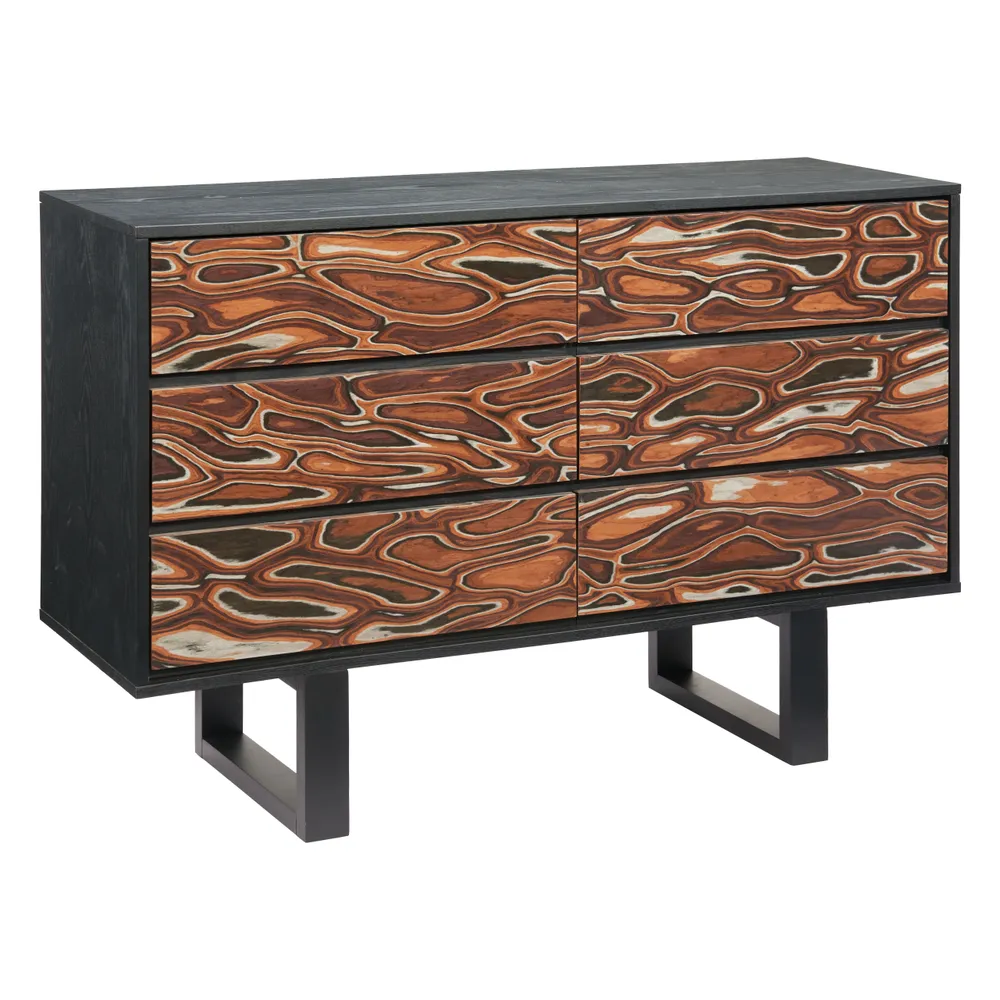 Aremi Dresser Brown & Black