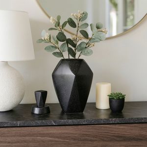 HALTONWORTH BLACK VASE 19 (IN) 11