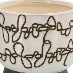 MASONLEY SET OF 2 IVORY PLANTER 7 (IN) 7