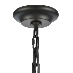 Fitzroy 34'' Wide 6-Light Chandelier - Matte Black 5