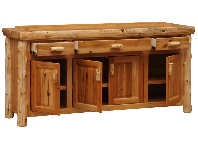 Cedar Log 75-inch Buffet - Coffee 3