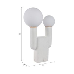 HOBARTVIEW WHITE LAMP 20 (IN) 8