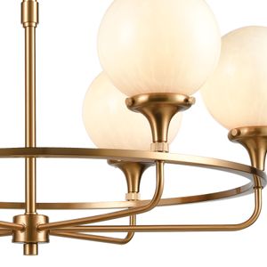 Beverly Hills 30'' Wide 6-Light Chandelier - Satin Brass 4