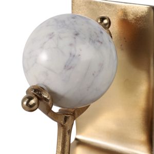 NELSONVALE SET OF 2 GOLD DECOR 7 (IN) 7