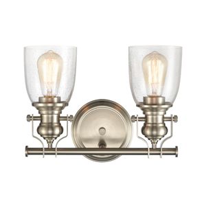 Chadwick 14'' Wide 2-Light Vanity Light - Satin Nickel 3