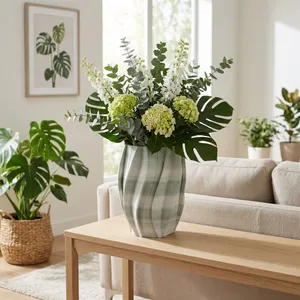 REESESHAW GREEN VASE 16 (IN) 12