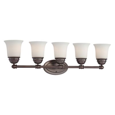 Bella 31″ Wide 5-Light Vanity Light - Oiled Bronze