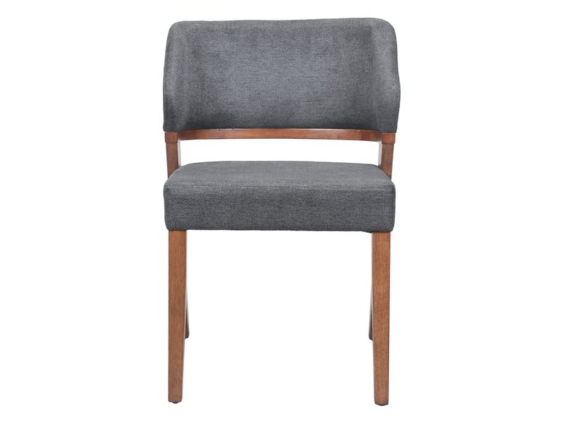 Sunobu Dining Chair Azure Gray & Walnut 4