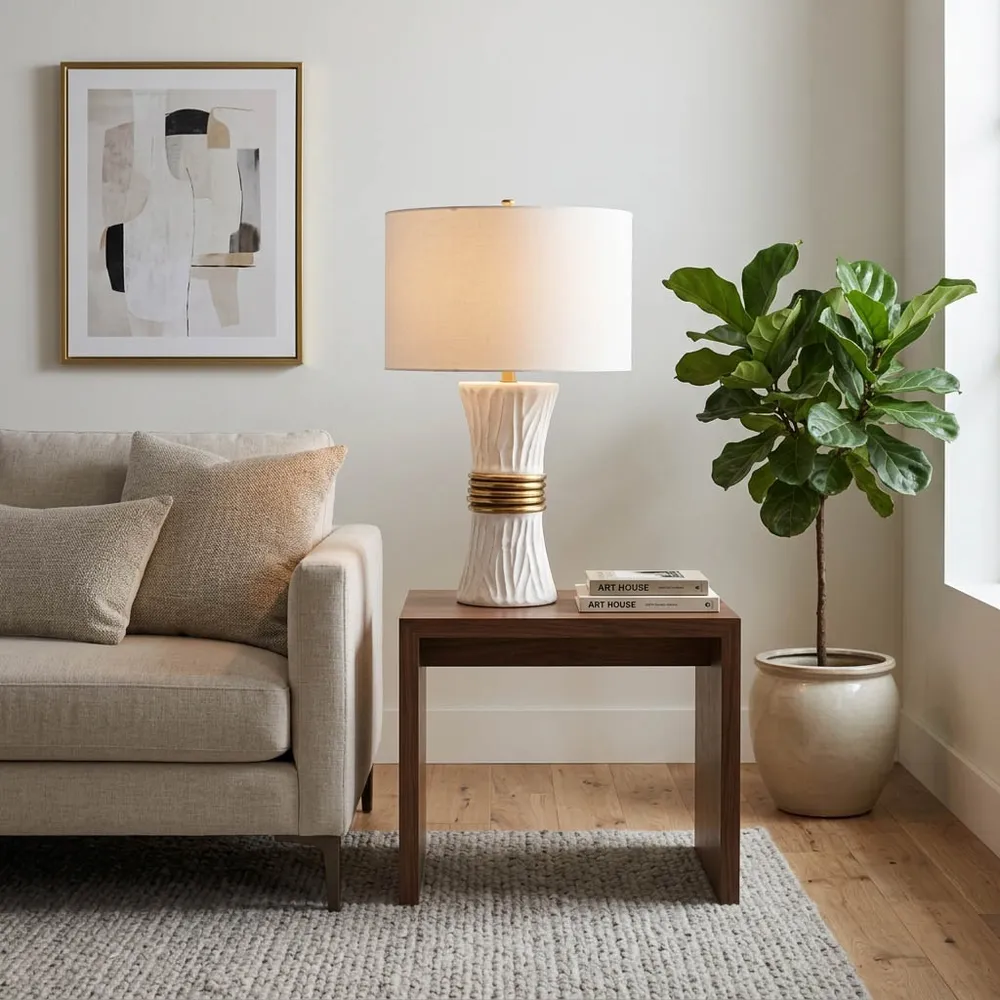 CASEYCROSS WHITE LAMP 26 (IN)