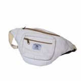WHITE HIP BAG W ROPE STRAP & JUTE - WHALE - ASST 1