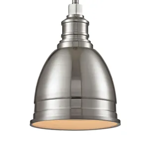 Carolton 8'' Wide 1-Light Mini Pendant - Brushed Nickel 4