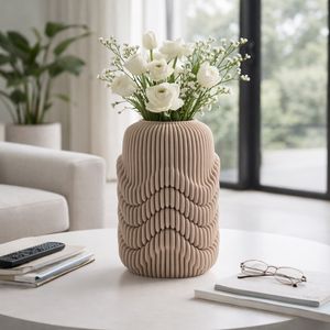 ARLENPORT TAN VASE 12 (IN) 11