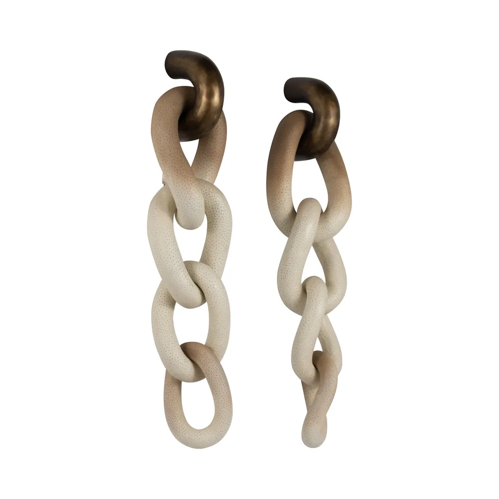 REGANOAK SET OF 2 BROWN DECOR 28 (IN)