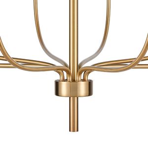 Newland 34'' Wide 8-Light Chandelier - Satin Brass 3