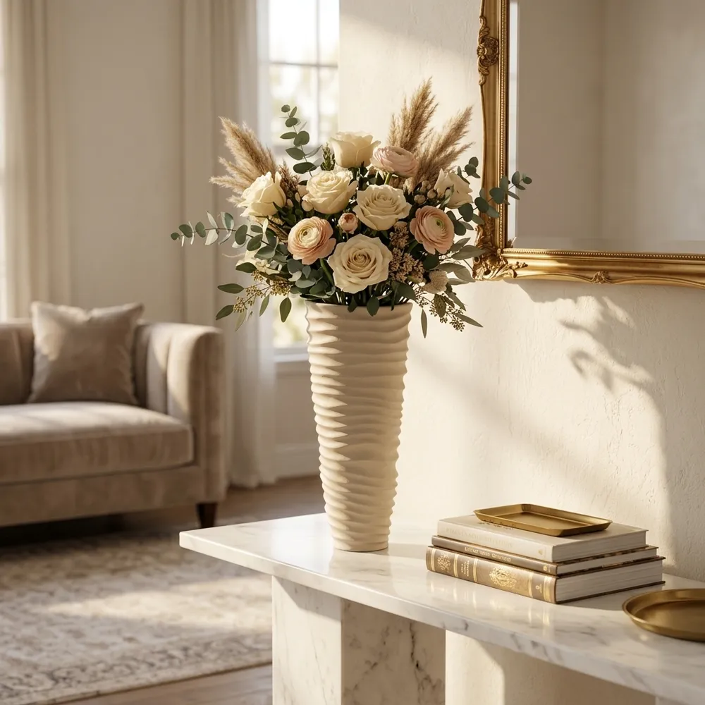 LINDENFIELD IVORY VASE 15 (IN)