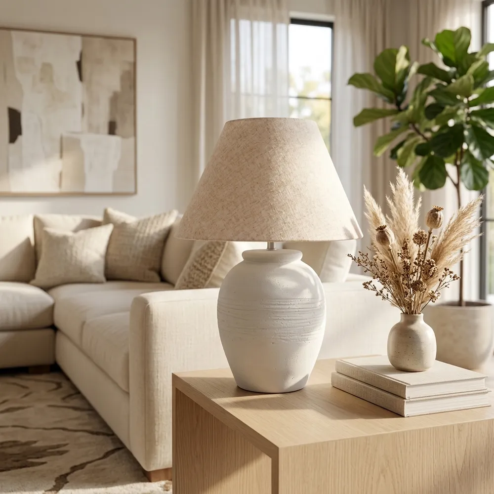 DARRENWAY WHITE LAMP 27 (IN)