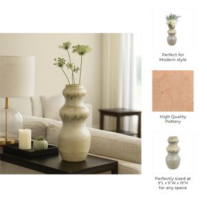 CHASEBURN GRAY VASE 19 (IN) 10
