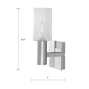 Emery 9.5'' High 1-Light Sconce - Chrome 2