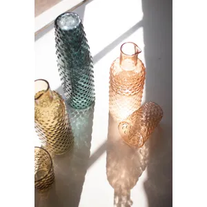 Set of 3 Bubble Glass Carafes with Tumbler 5