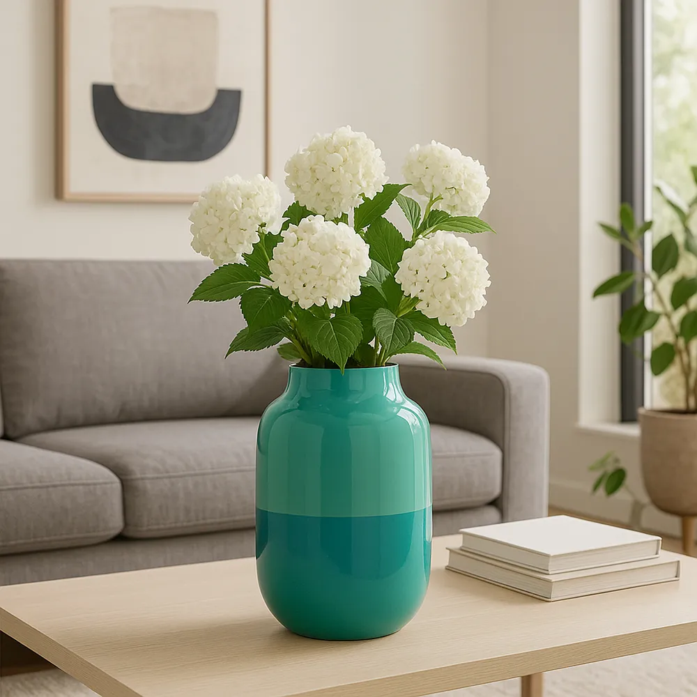 HELENAGROVE GREEN VASE 12 (IN)