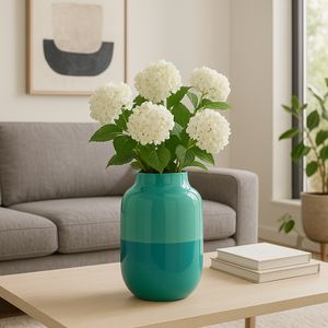HELENAGROVE GREEN VASE 12 (IN) 10