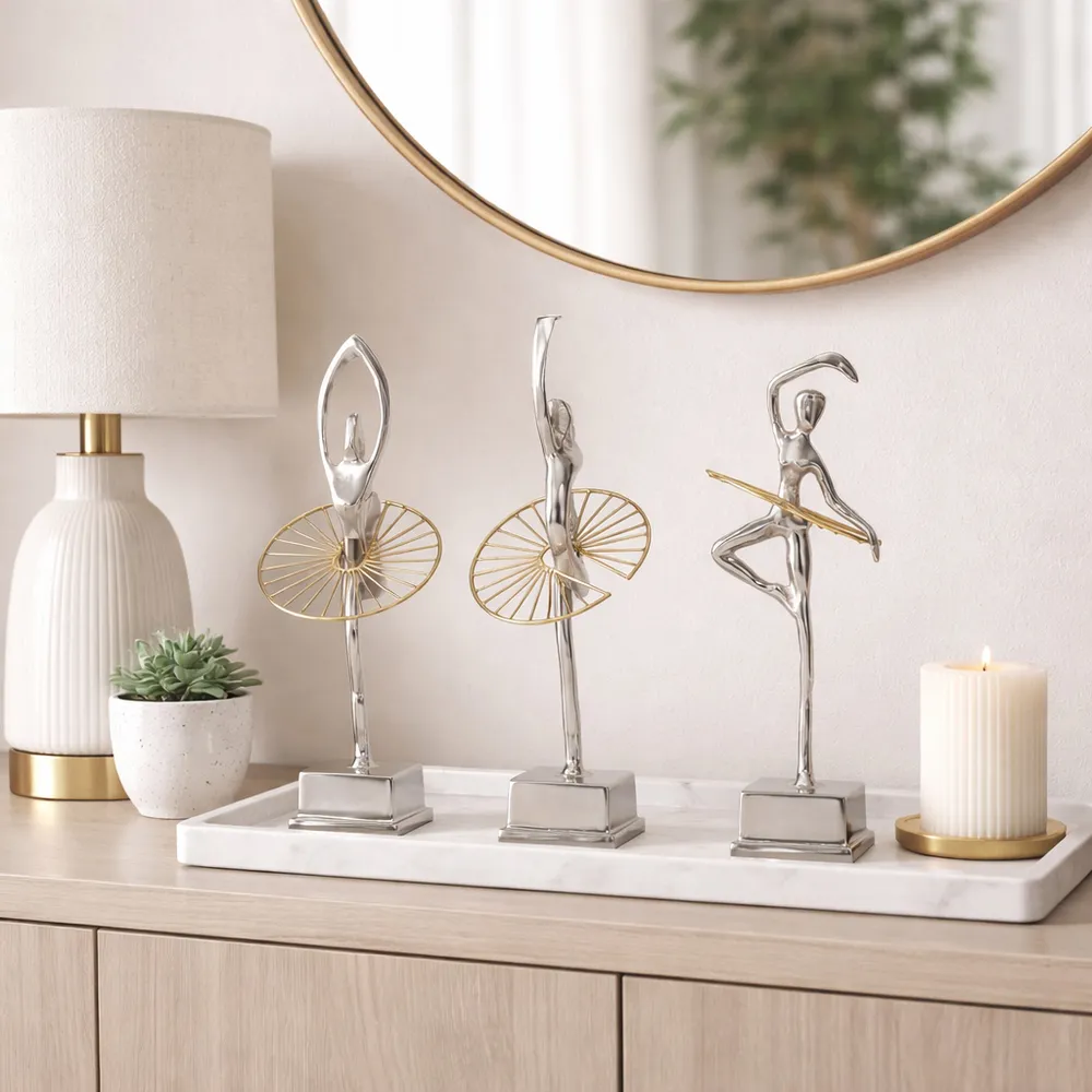 LYNNGROVE SET OF 3 SILVER DECOR 13 (IN)