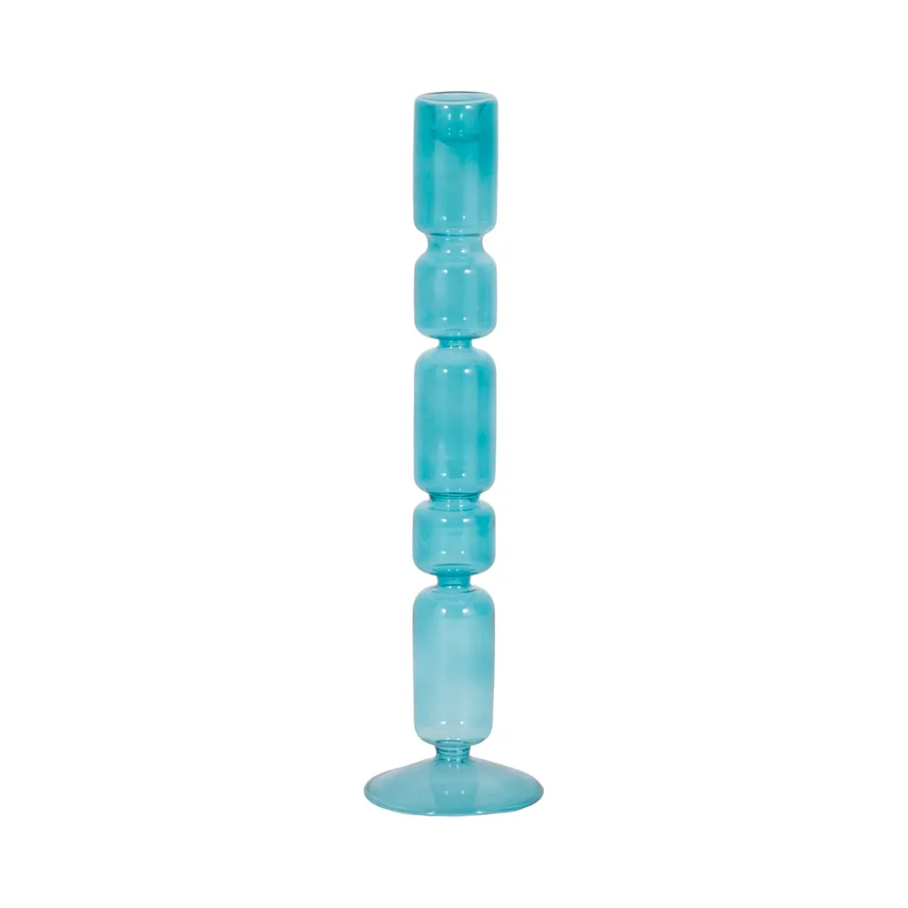 ISLE BLUE CANDLE HOLDER 14 (IN)