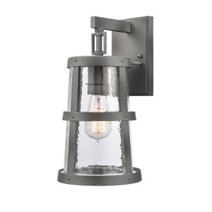 Dakota 14'' High 1-Light Outdoor Sconce - Distressed Zinc 2