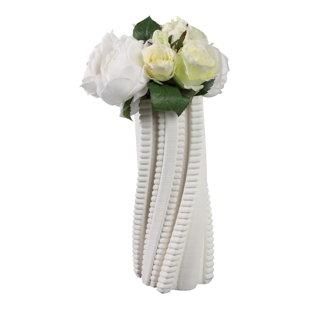 CALDERFIELD IVORY VASE 13 (IN)