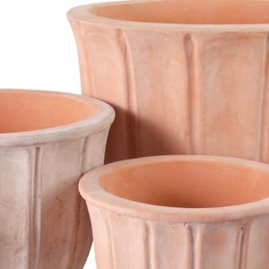 ROYCLIFF SET OF 3 RED PLANTER 13 (IN) 7