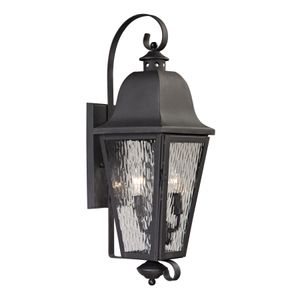 Forged Brookridge 24'' High 2-Light Outdoor Sconce - Charcoal 1