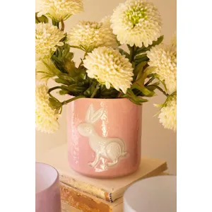 Set of 3 Colored Glass Bunny Vases 4